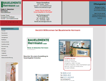 Tablet Screenshot of bauelemente-herrmann.de